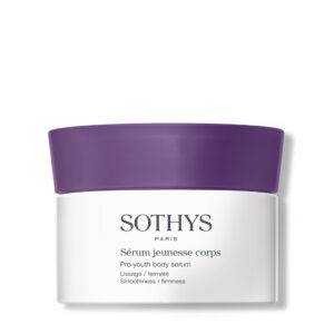 Sothys Sérum Jeunesse Corps: luxe body serum met grapefruitgeur. Zorgt voor een gladde, stevige huid dankzij heilige lotus extract en peptiden M3.0.
