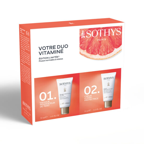 Sothys Promobox Vitalité – Masque Rénovateur de Teint en Crème Hydra-Protectrice voor normale tot gemengde huid